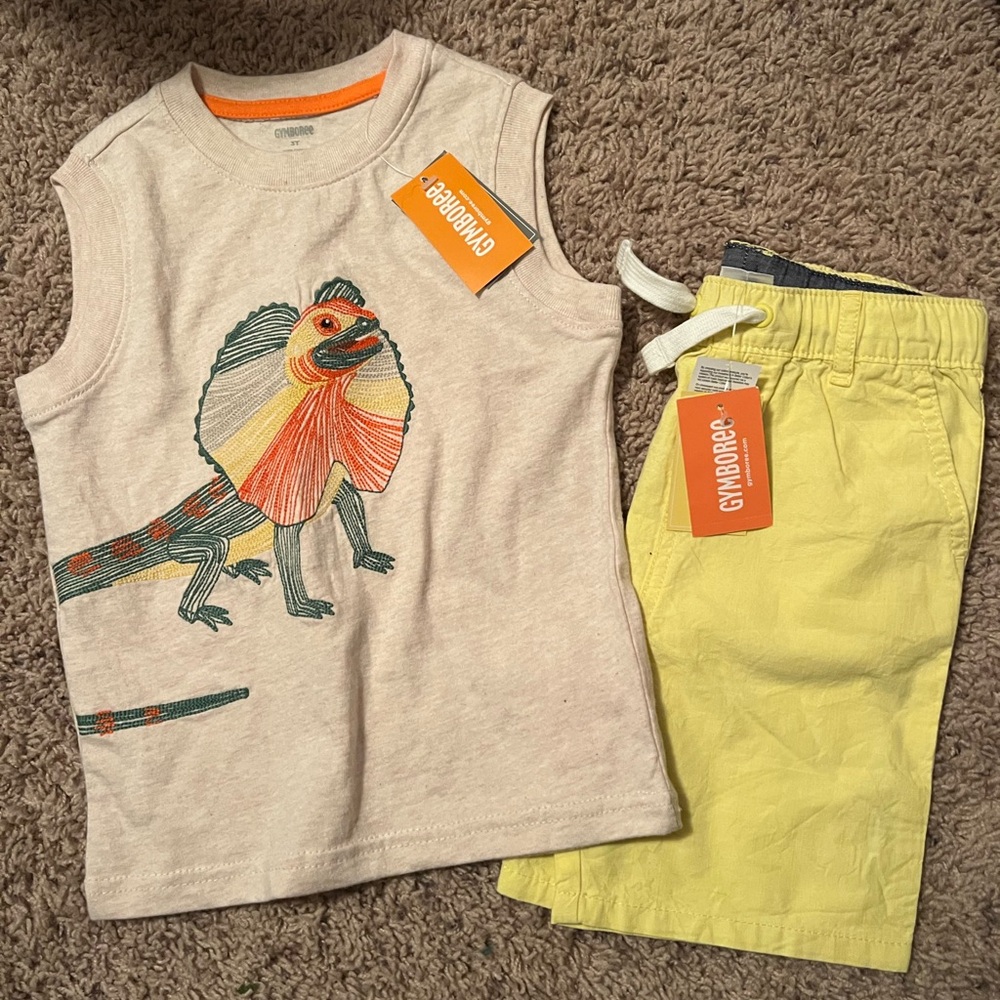 Gymboree Boys Embroidered Lizard Tank Top - Outback Adventure
